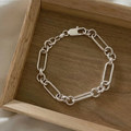 Pulsera rolo facetado gruesa