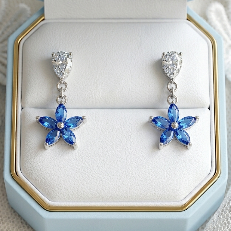 Aros de flor con  circones