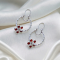Aros argollas flor eterna