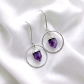 Aros con Amatista natural