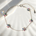 Pulsera de flores con circones