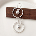 Aros argollas con corazón