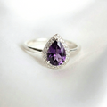 Anillo Lagrima De Amatista - N°13