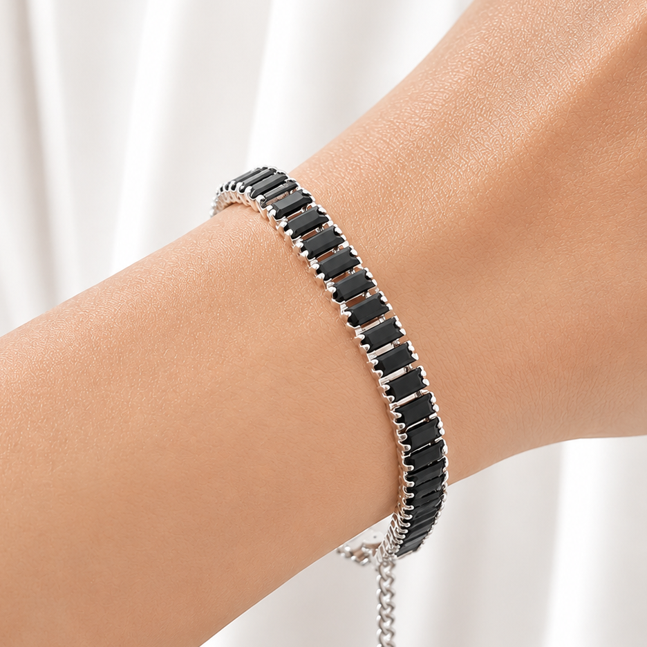 Pulsera Tennis negra
