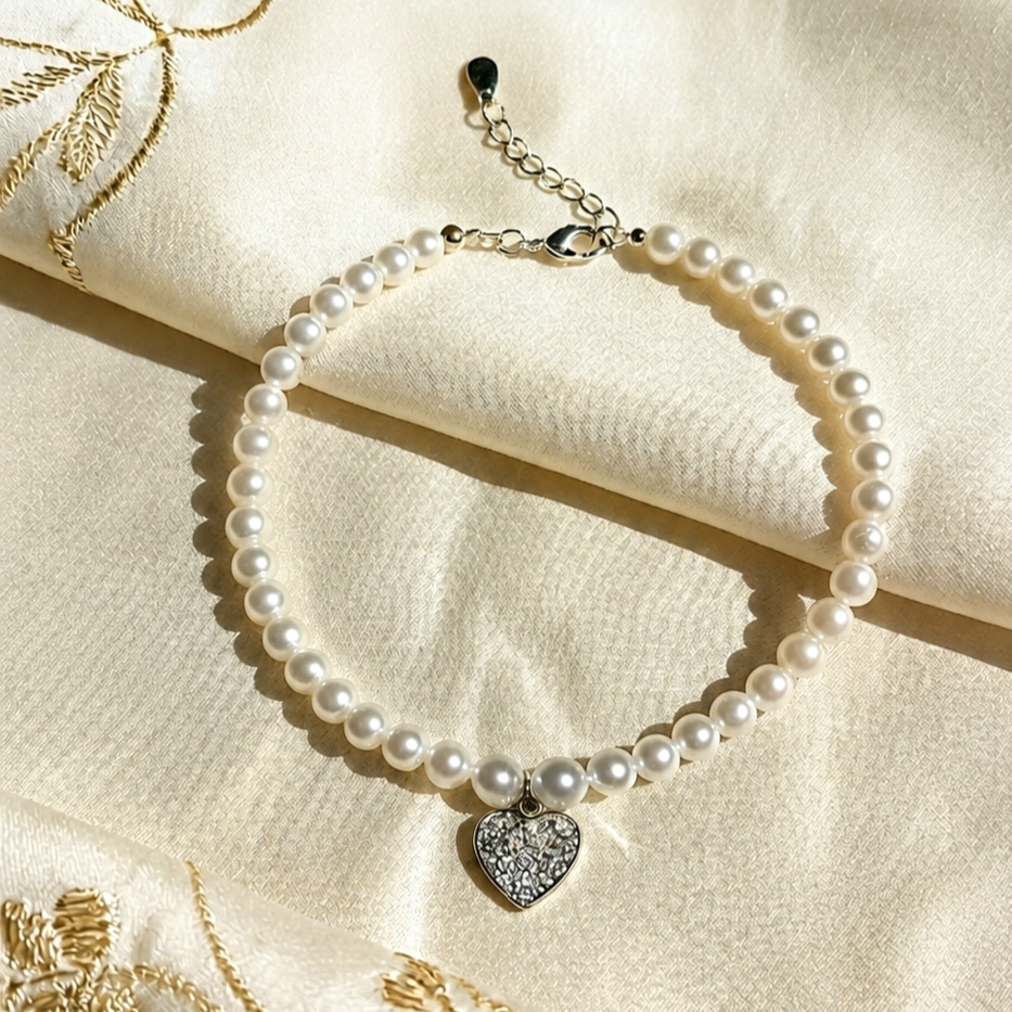 Pulsera de perlas amor