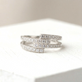 Anillo destellos cruzados