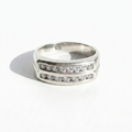 Anillo grueso con circones - N°22