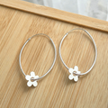 Aros argollas de flor