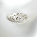 Anillo corona circón - N°18