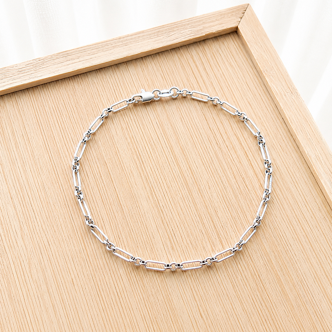 Pulsera rolo facetado fina