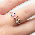 Anillo Destellos Tricolores - N°15