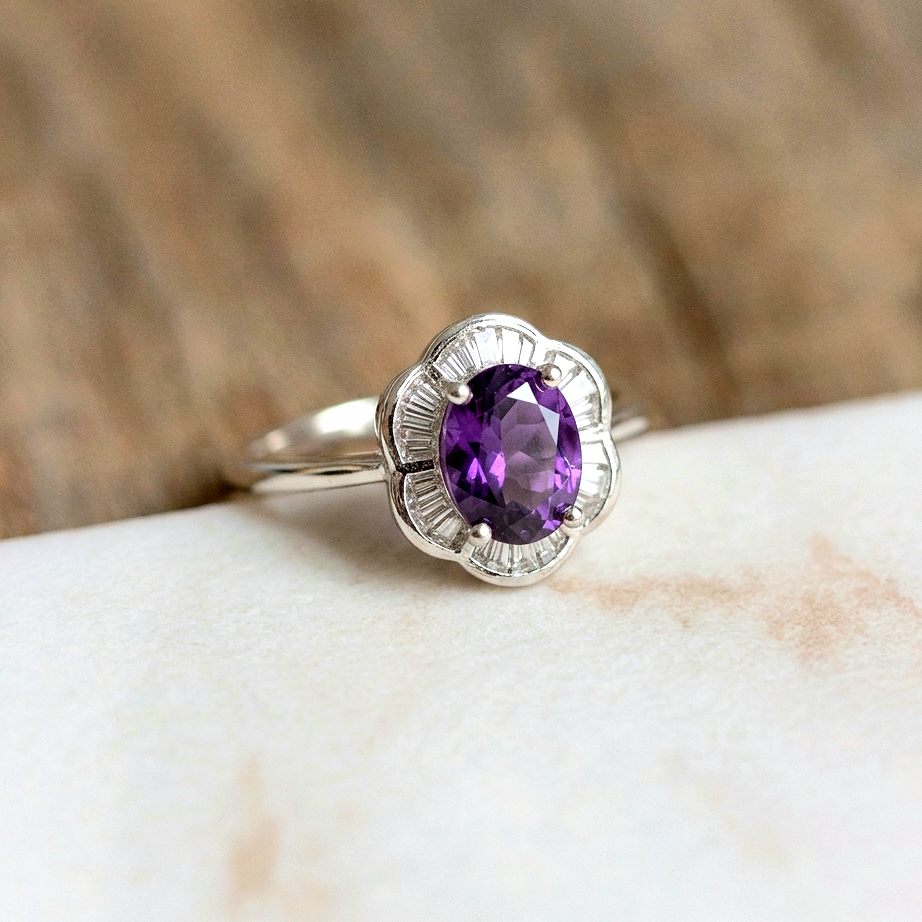 Anillo de amatista