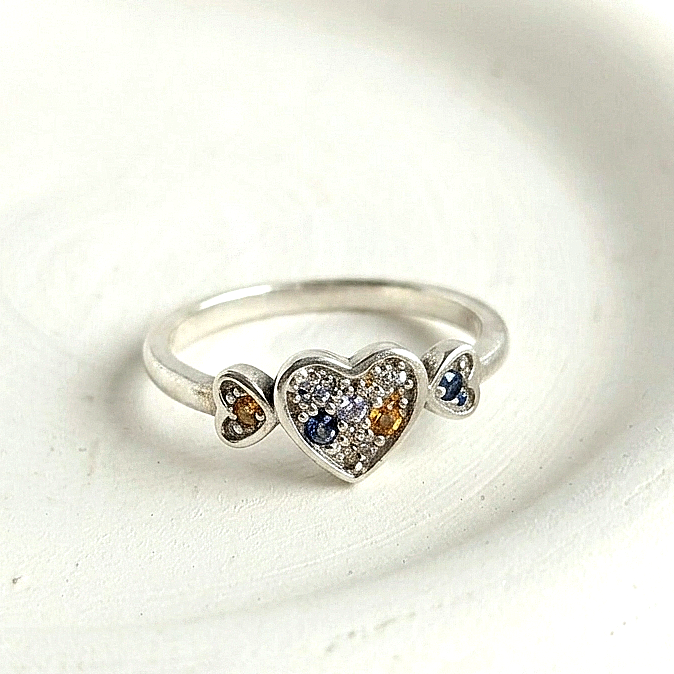Anillo Corazón para niña - N°6 y 7