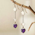 Aros corazón de amastista