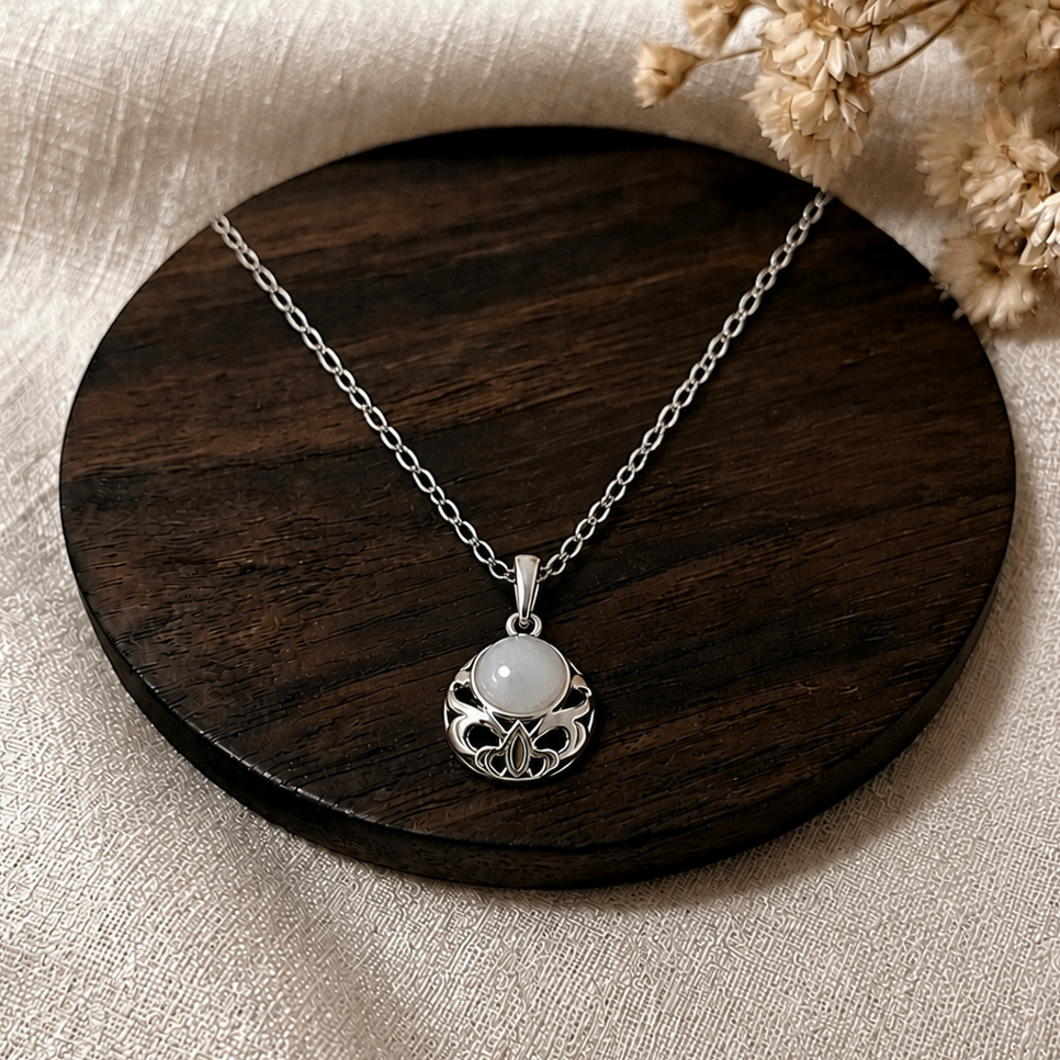 Collar con cuarzo natural